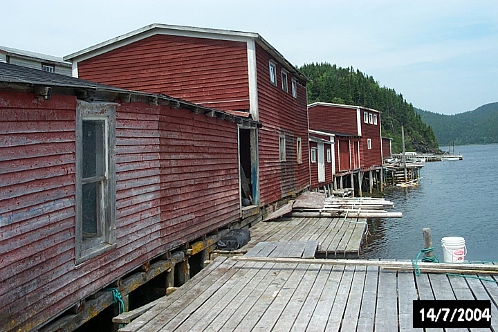 20th-century traditional fishing stores line the Croque waterfront.